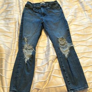 Blue Size 8 Good American Skinny Jeans - Worn once
